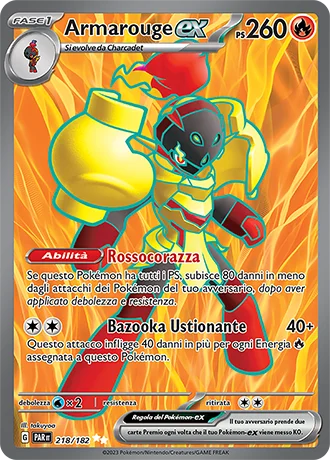 Armarouge ex Paradosso Temporale carta Pokémon italiana