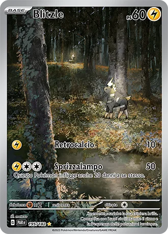 Blitzle Paradosso Temporale carta Pokémon italiana