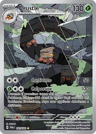Crustle Paradosso Temporale carta Pokémon italiana