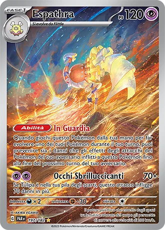Espathra Paradosso Temporale carta Pokémon italiana IR