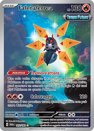 Falenaferrea Paradosso Temporale carta Pokémon italiana IR