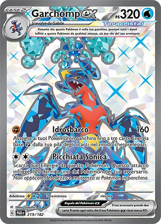 Garchomp ex Paradosso Temporale carta Pokémon italiana