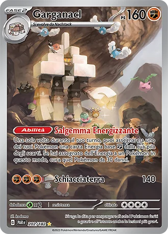 Garganacl Paradosso Temporale carta Pokémon italiana