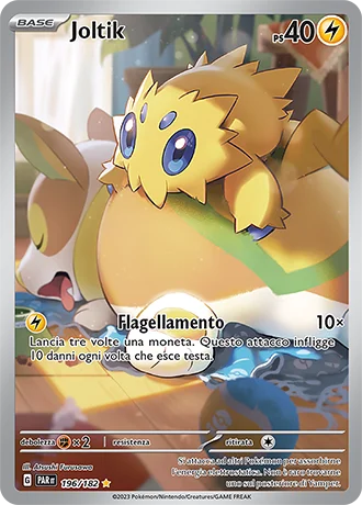 Joltik Paradosso Temporale carta Pokémon italiana IR