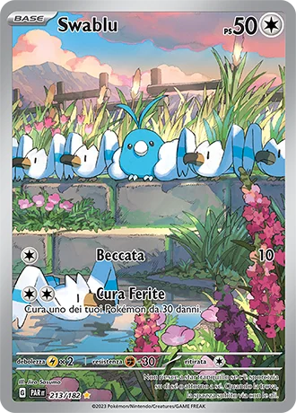 Swablu Paradosso Temporale carta Pokémon italiana