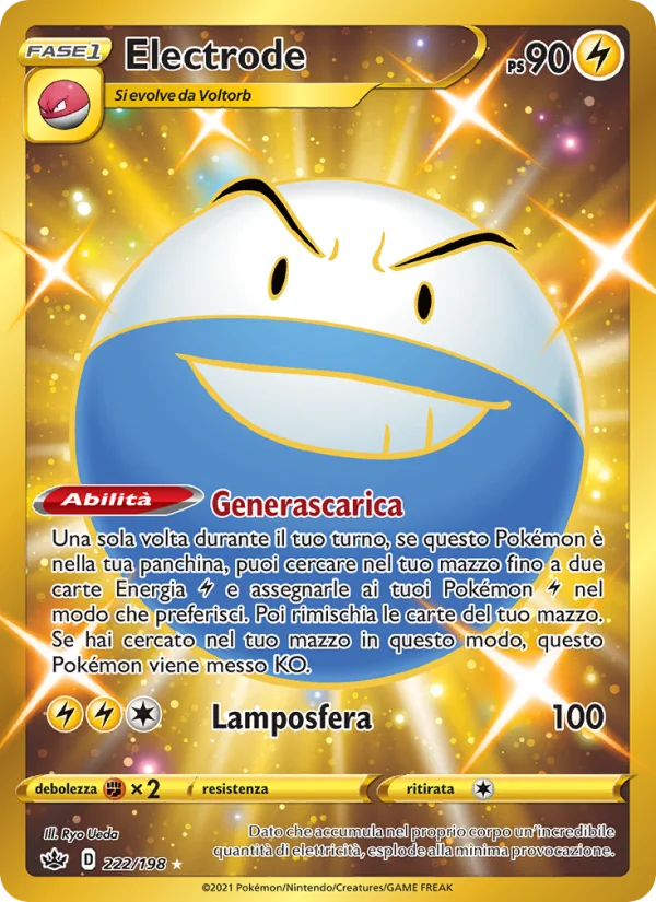 Electrode Regno Glaciale carta Pokémon italiana HR