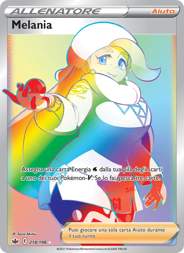 Melania Regno Glaciale carta Pokémon italiana RR
