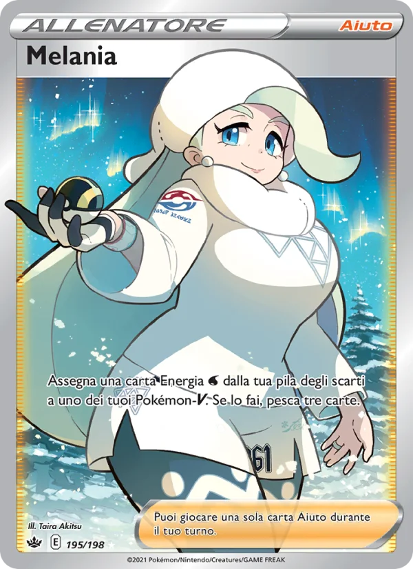 Melania Regno Glaciale carta Pokémon italiana UR