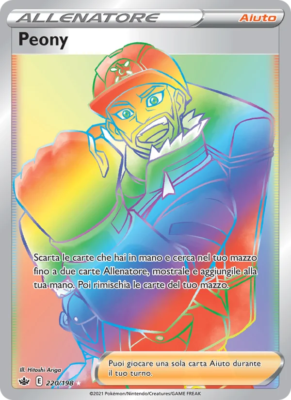 Peony Regno Glaciale carta Pokémon italiana RR