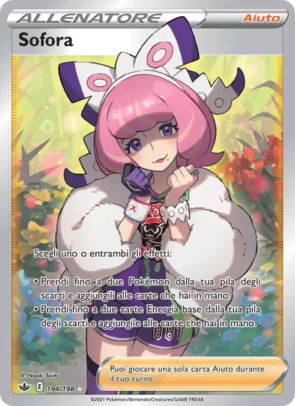 Sofora Regno Glaciale carta Pokémon italiana UR