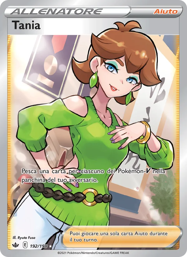Tania Regno Glaciale carta Pokémon italiana UR