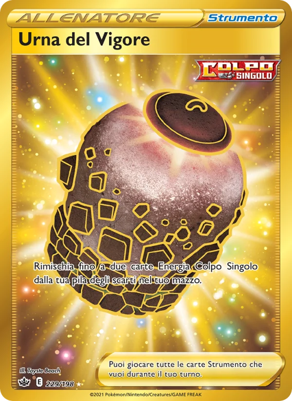 Urna del Vigore Regno Glaciale carta Pokémon italiana HR