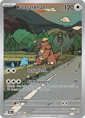Kangaskhan Rivali Predestinati carta Pokémon italiana