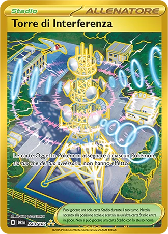 Torre di Interferenza Rivali Predestinati carta Pokémon italiana
