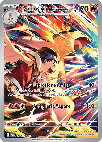 Typhlosion di Armonio Rivali Predestinati carta Pokémon italiana IR