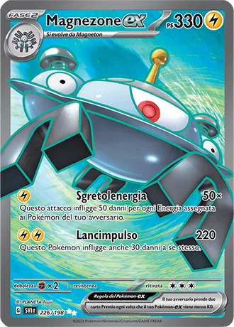 Magnezone ex Scarlatto e Violetto carta Pokémon italiana