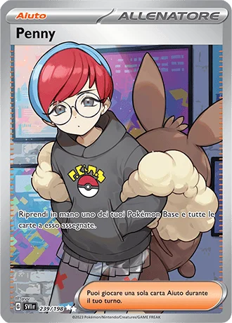 Penny Scarlatto e Violetto carta Pokémon italiana