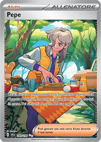 Pepe Scarlatto e Violetto carta Pokémon italiana