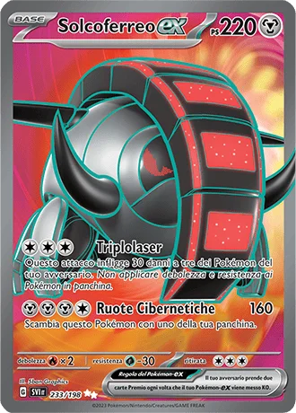 Solcoferreo ex Scarlatto e Violetto carta Pokémon italiana