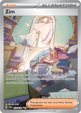 Zim Scarlatto e Violetto carta Pokémon italiana SIR