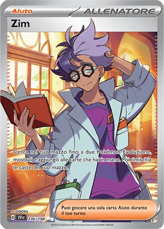Zim Scarlatto e Violetto carta Pokémon italiana