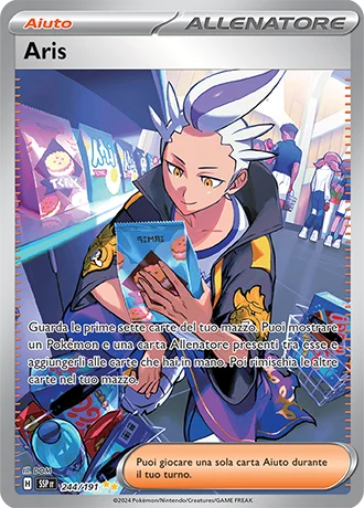 Aris Scintille Folgoranti carta Pokémon italiana