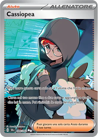 Cassiopea Segreto Fiabesco carta Pokémon italiana