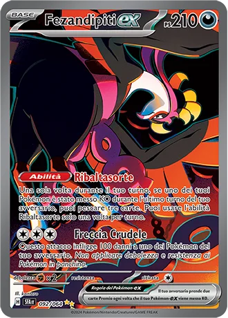 Fezandipiti ex Segreto Fiabesco carta Pokémon italiana