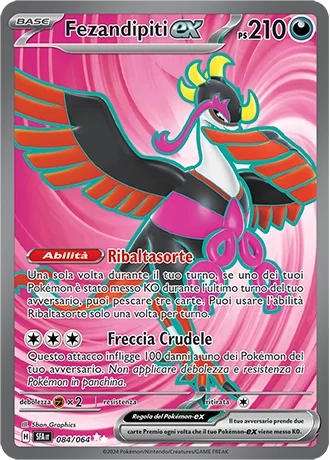 Fezandipiti ex Segreto Fiabesco carta Pokémon italiana
