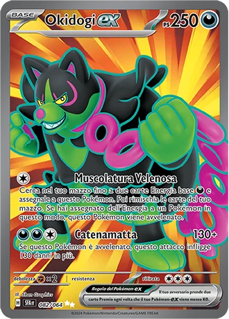 Okidogi ex Segreto Fiabesco carta Pokémon italiana UR