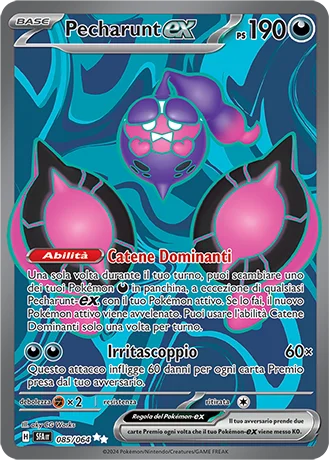 Pecharunt ex Segreto Fiabesco carta Pokémon italiana