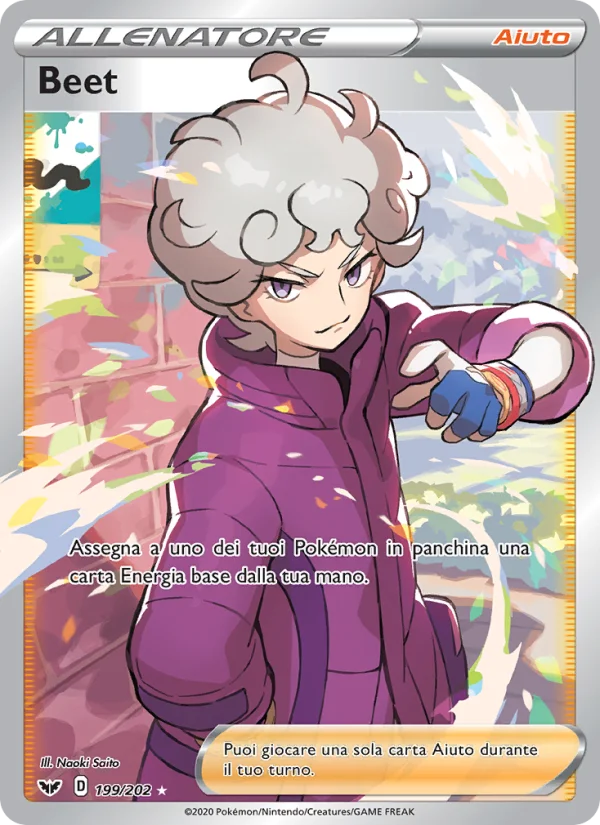 Beet Spada e Scudo carta Pokémon italiana UR