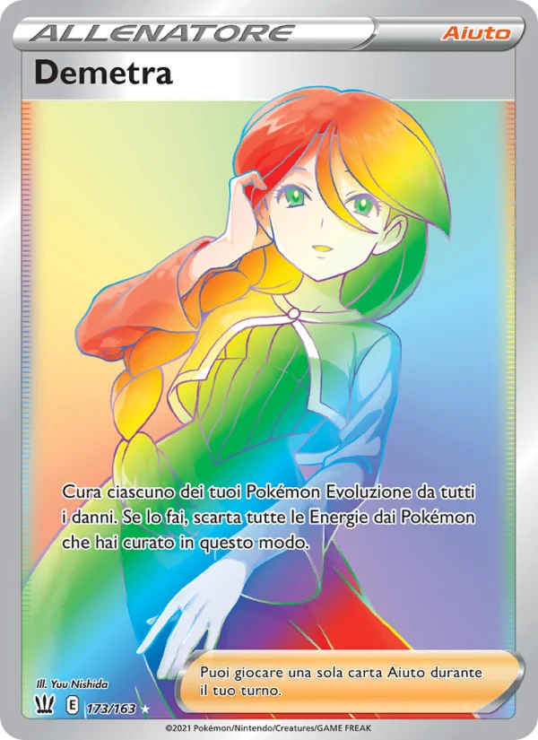 Demetra Stili di Lotta carta Pokémon italiana RR