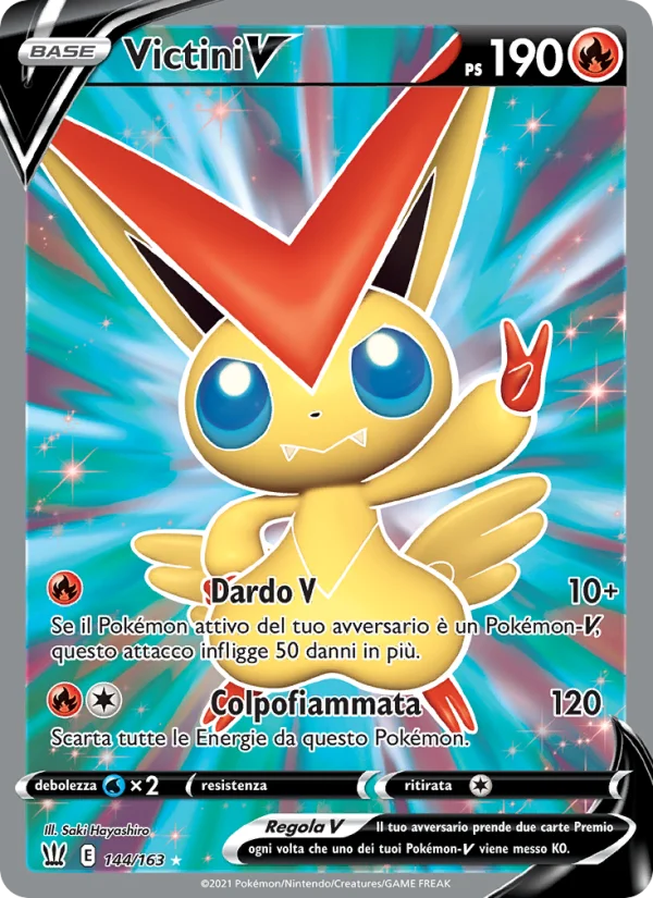 Victini V Stili di Lotta carta Pokémon italiana UR