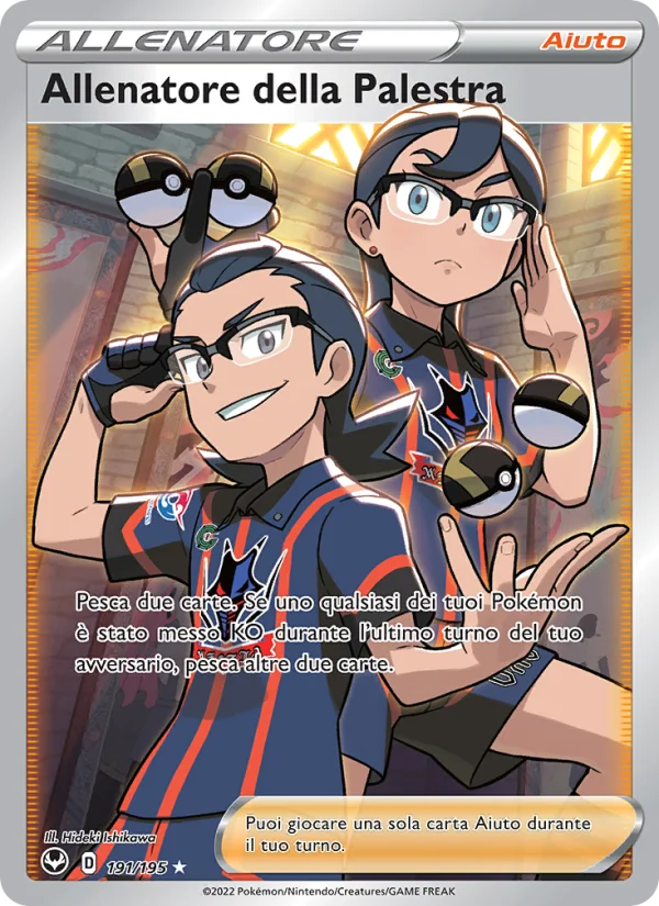 Allenatore della Palestra Tempesta Argentata carta Pokémon italiana UR