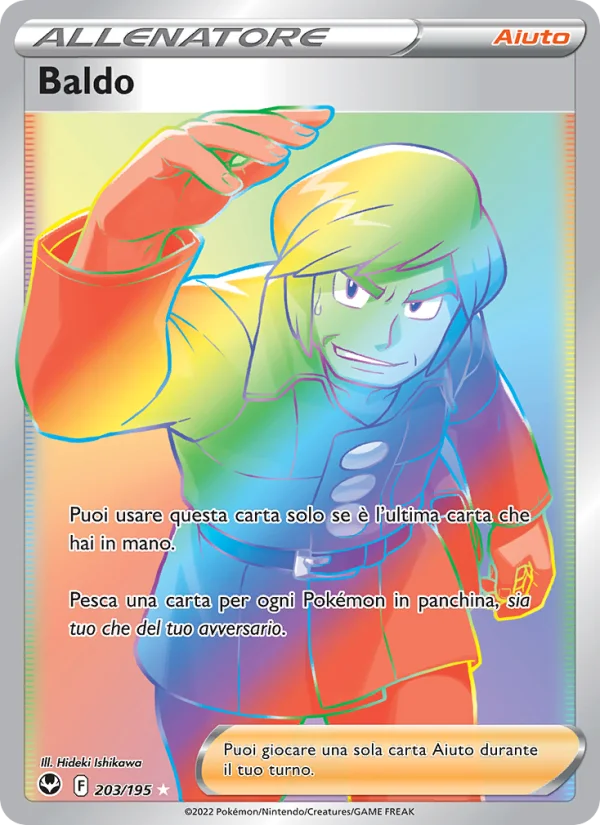 Baldo Tempesta Argentata carta Pokémon italiana RR