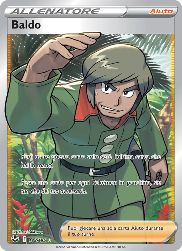 Baldo Tempesta Argentata carta Pokémon italiana UR