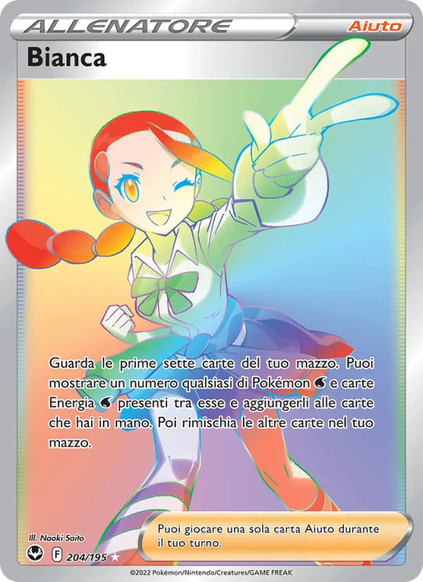 Bianca Tempesta Argentata carta Pokémon italiana RR