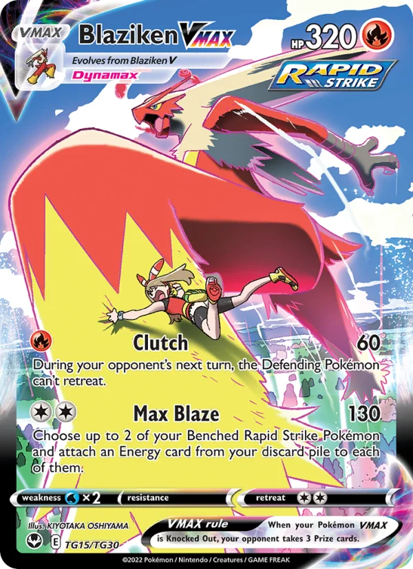 Blaziken VMAX Tempesta Argentata carta Pokémon italiana
