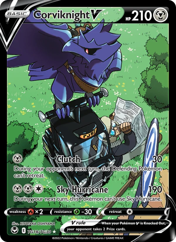 Corviknight V Tempesta Argentata carta Pokémon italiana TG