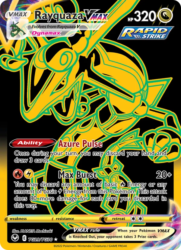Rayquaza VMAX Tempesta Argentata carta Pokémon italiana