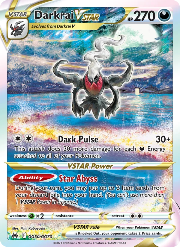 Darkrai V ASTRO Zenit Regale carta Pokémon italiana GG