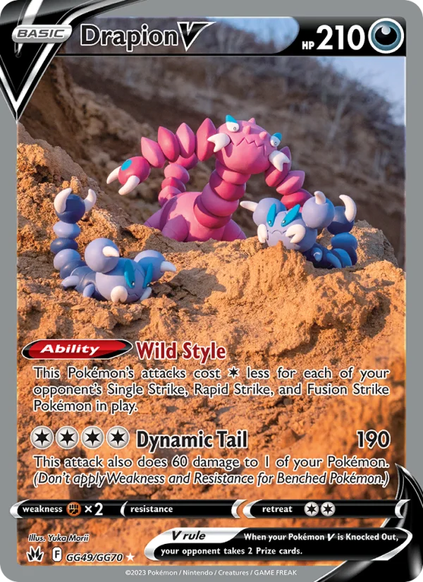 Drapion V Zenit Regale carta Pokémon italiana GG