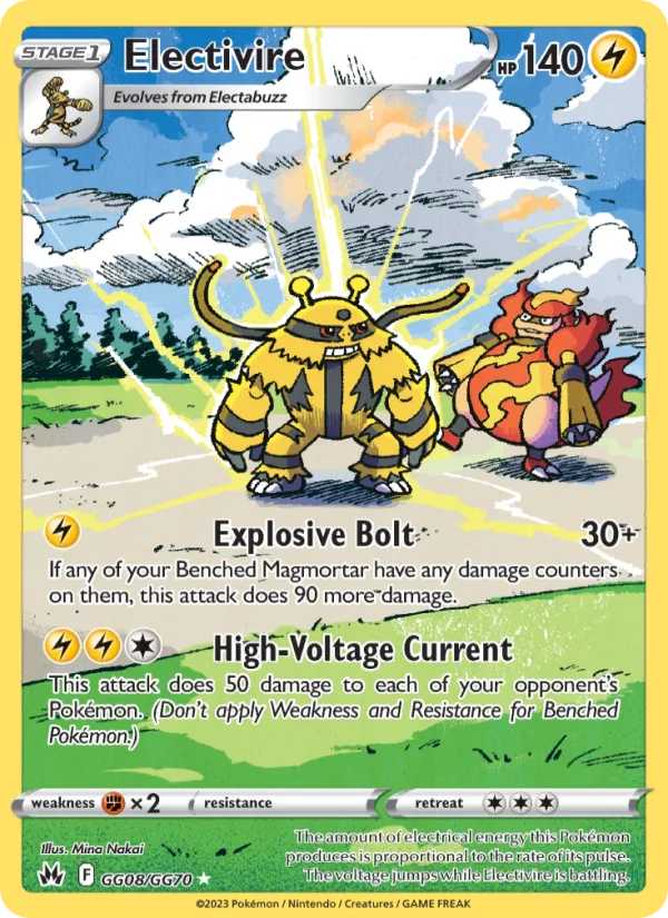 Electivire Zenit Regale carta Pokémon italiana GG
