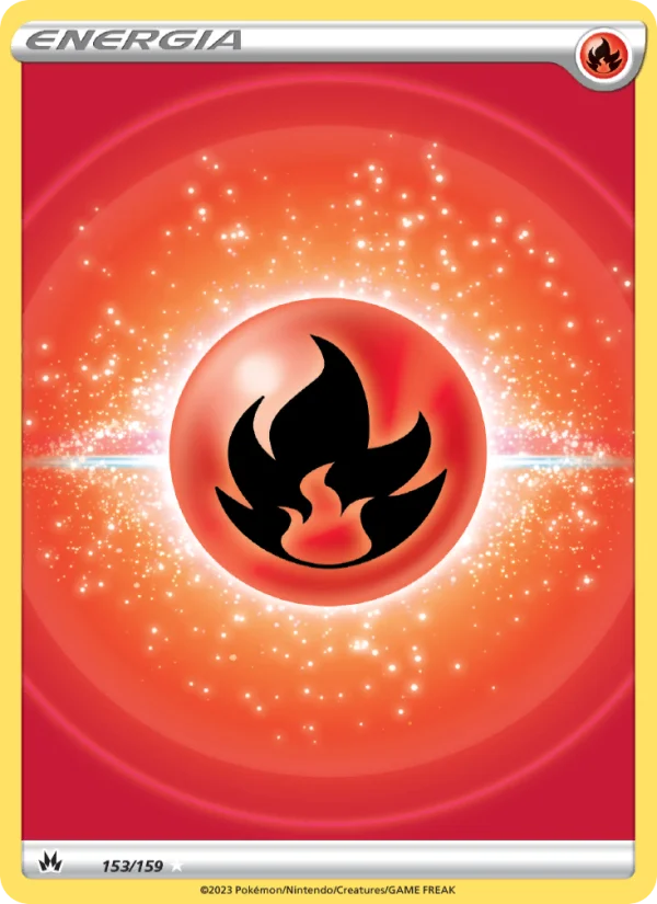 Energia Fuoco Zenit Regale carta Pokémon italiana