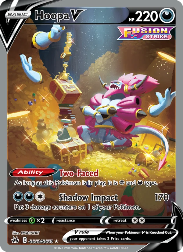 Hoopa V Zenit Regale carta Pokémon italiana