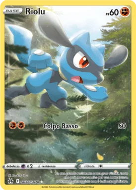 Riolu Zenit Regale carta Pokémon italiana GG