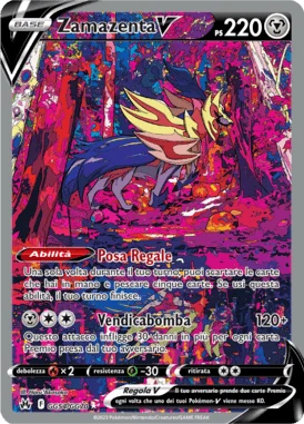 Zamazenta V Zenit Regale carta Pokémon italiana